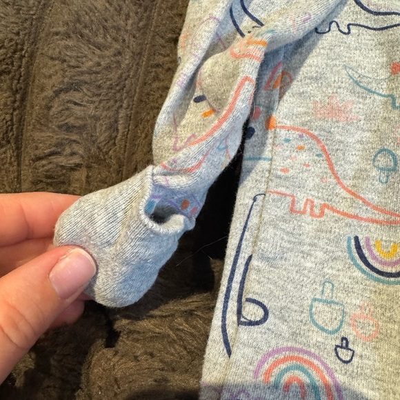 Dinosaur Print Kids One Piece - Picture 2 of 4